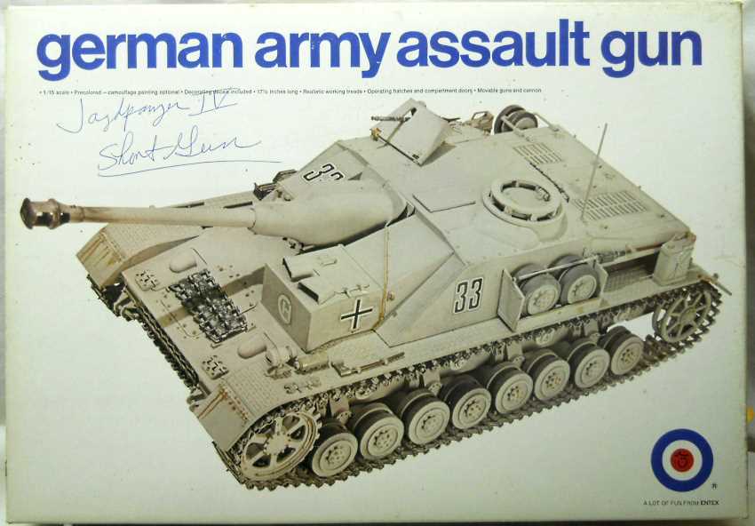 Entex 1/15 Sturmgeschutz IV Assault Gun, 8481 plastic model kit